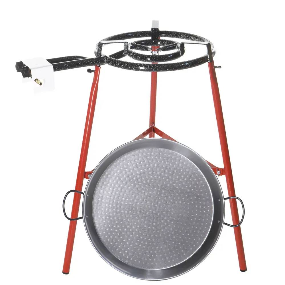 Set cuisson poêle paella Ø46cm brûleur à gaz 30cm trépied 73cm - Image 1