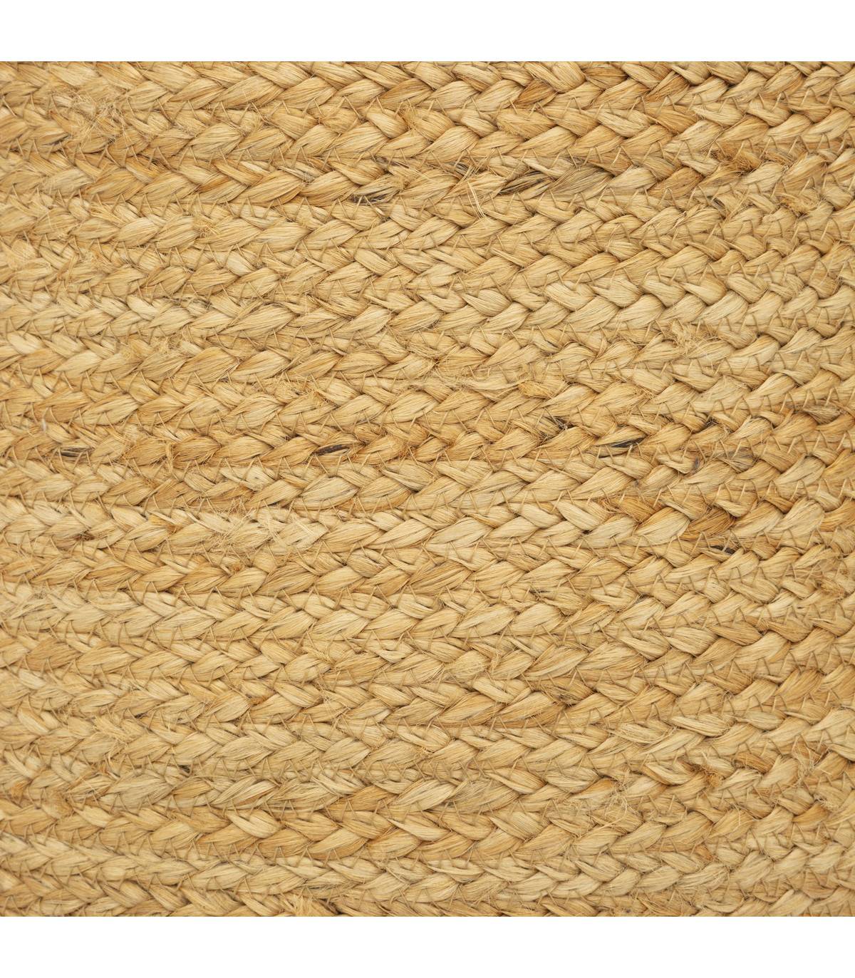 Pouf en Jute et Coton D 40 x H 40 cm - Imagen 2