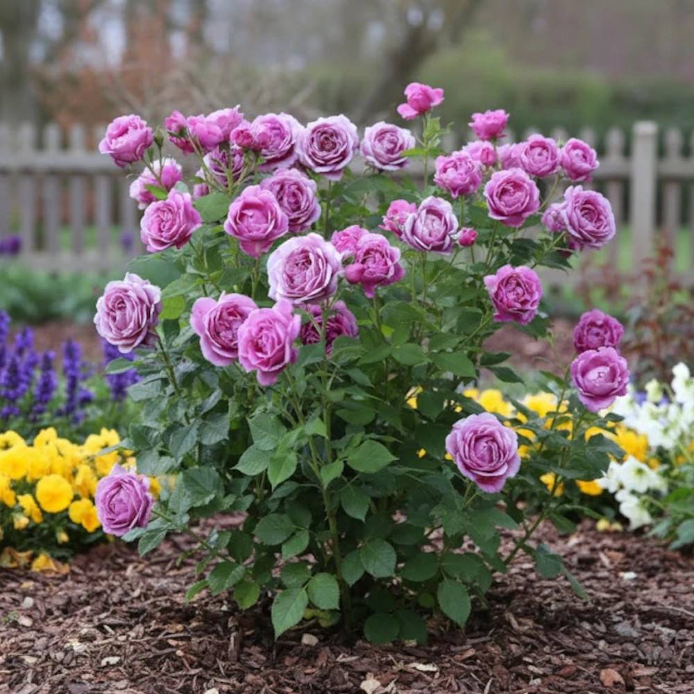 Rosier à grandes fleurs Catherine de Médicis® 'KORjupvio' à fleurs Rose/ - feuillage Caduc - Pot de 3L - 20/40 cm - Image 1