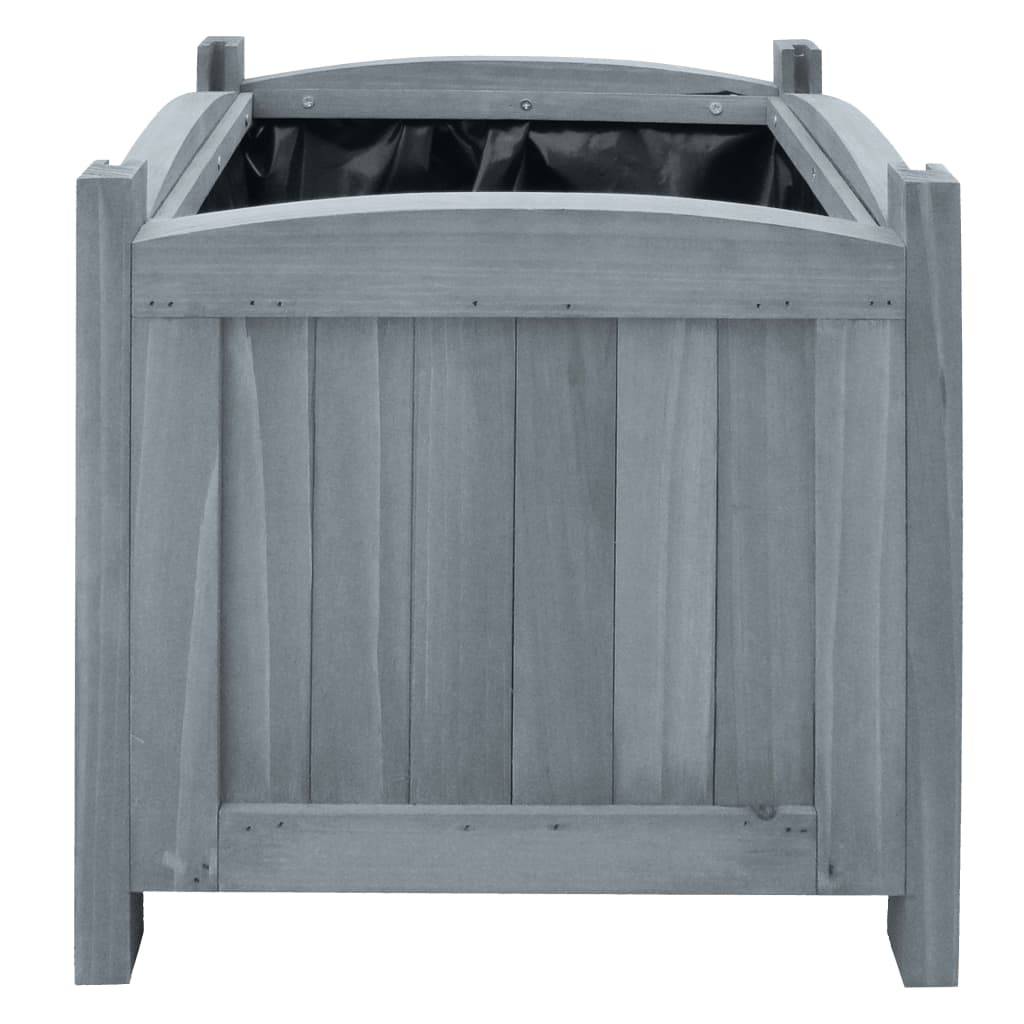 2 pcs Jardinière | Lits surélevés de Jardin 30x30x30 cm Bois de sapin massif - Image 1
