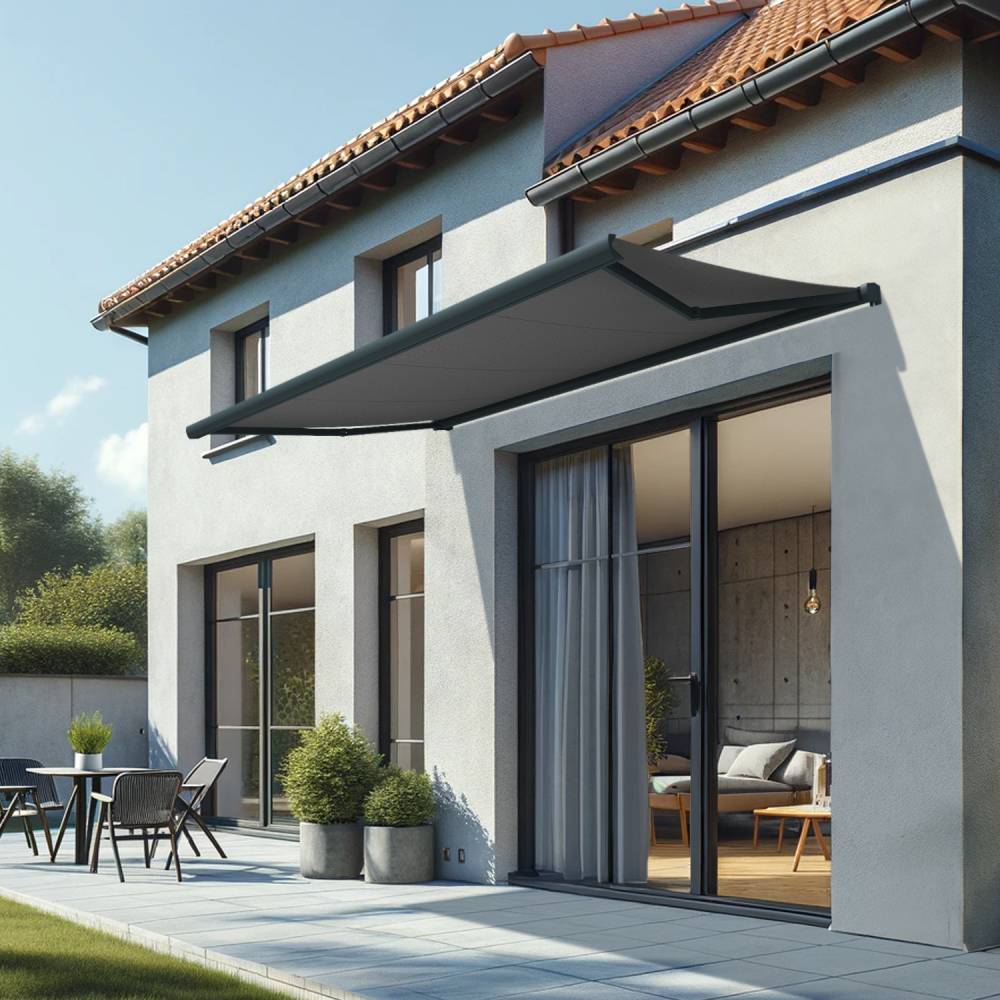 Intersun - Store banne coffre CINABRE 3,00x2,00 M (Motorisé à Télécommande - Gris Anthracite - Gris Graphite) - INTERSUN - Imagen 2