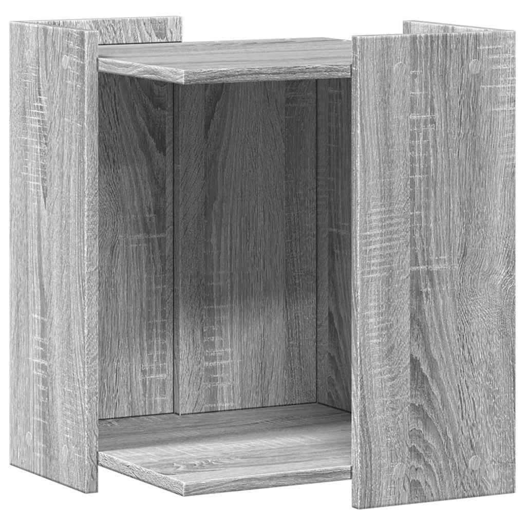 Vidaxl - Meuble de bac à litière pour chat sonoma gris bois d'ingénierie vidaXL 857747 - Image 2
