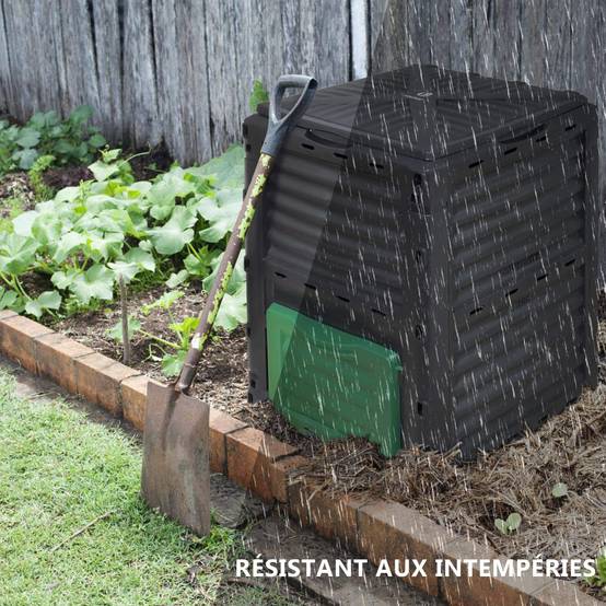 Vounot - Composteur de jardin 300L Qualité Supérieure pour Jardin Déchets - Image 4