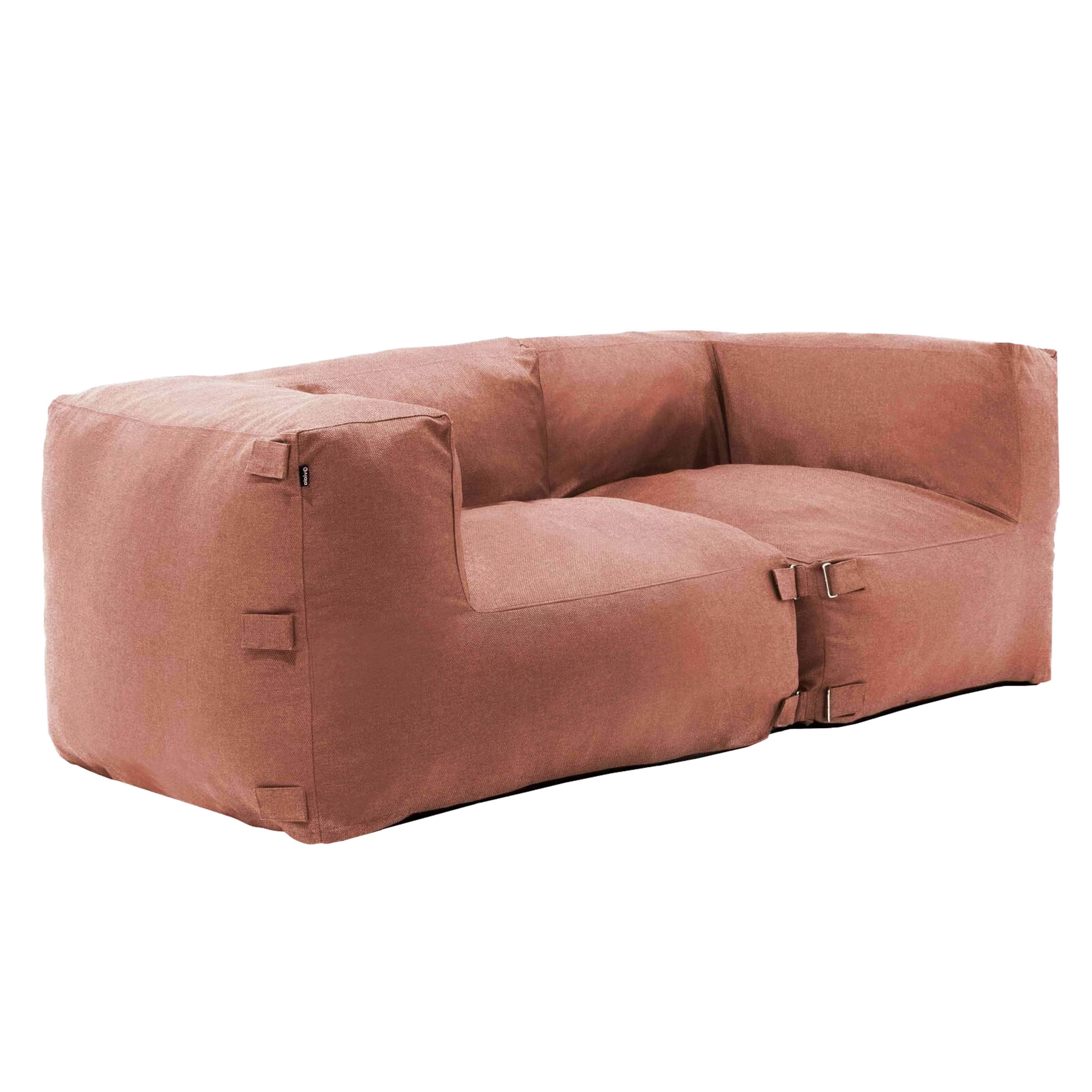 Oviala - Salon de jardin modulable avec 2 fauteuils d'angle terracotta Mixi - Oviala - Image 2