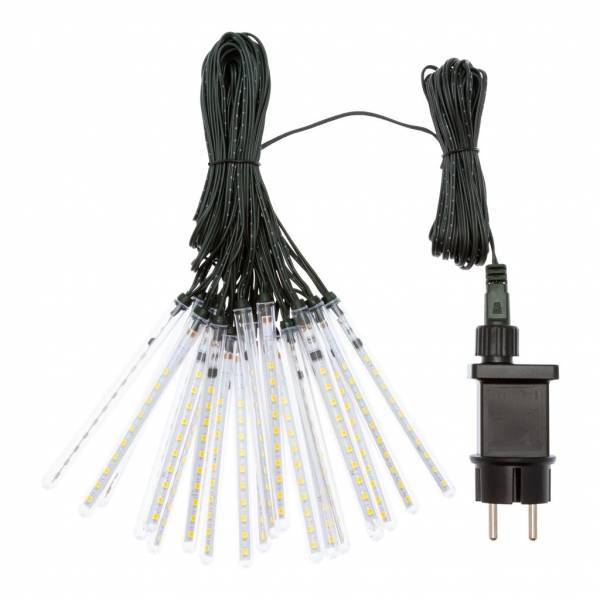 Lotti - Guirlande lumineuse chute de neige 9,5m 20 mini tubes stalactites blanc froid Lotti - Imagen 4