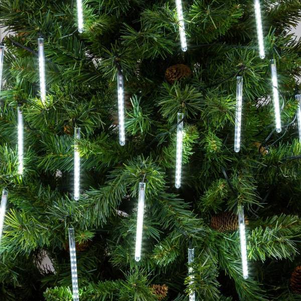 Lotti - Guirlande lumineuse chute de neige 9,5m 20 mini tubes stalactites blanc froid Lotti - Imagen 7