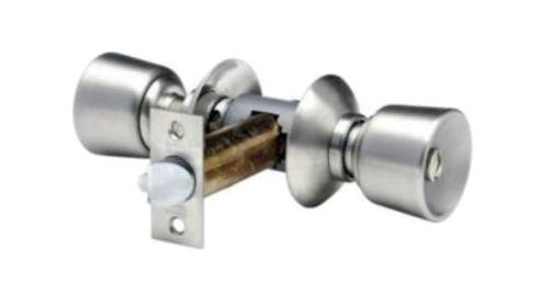 Serrure tubulaire V6526 axe 63,5mm bouton tulipe inox - VACHETTE - 19299000 - Image 1