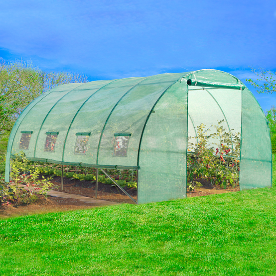 Serre tunnel de jardin 4 saisons 12M² verte gamme maraîchère ZEBRA 4x3M - Image 3