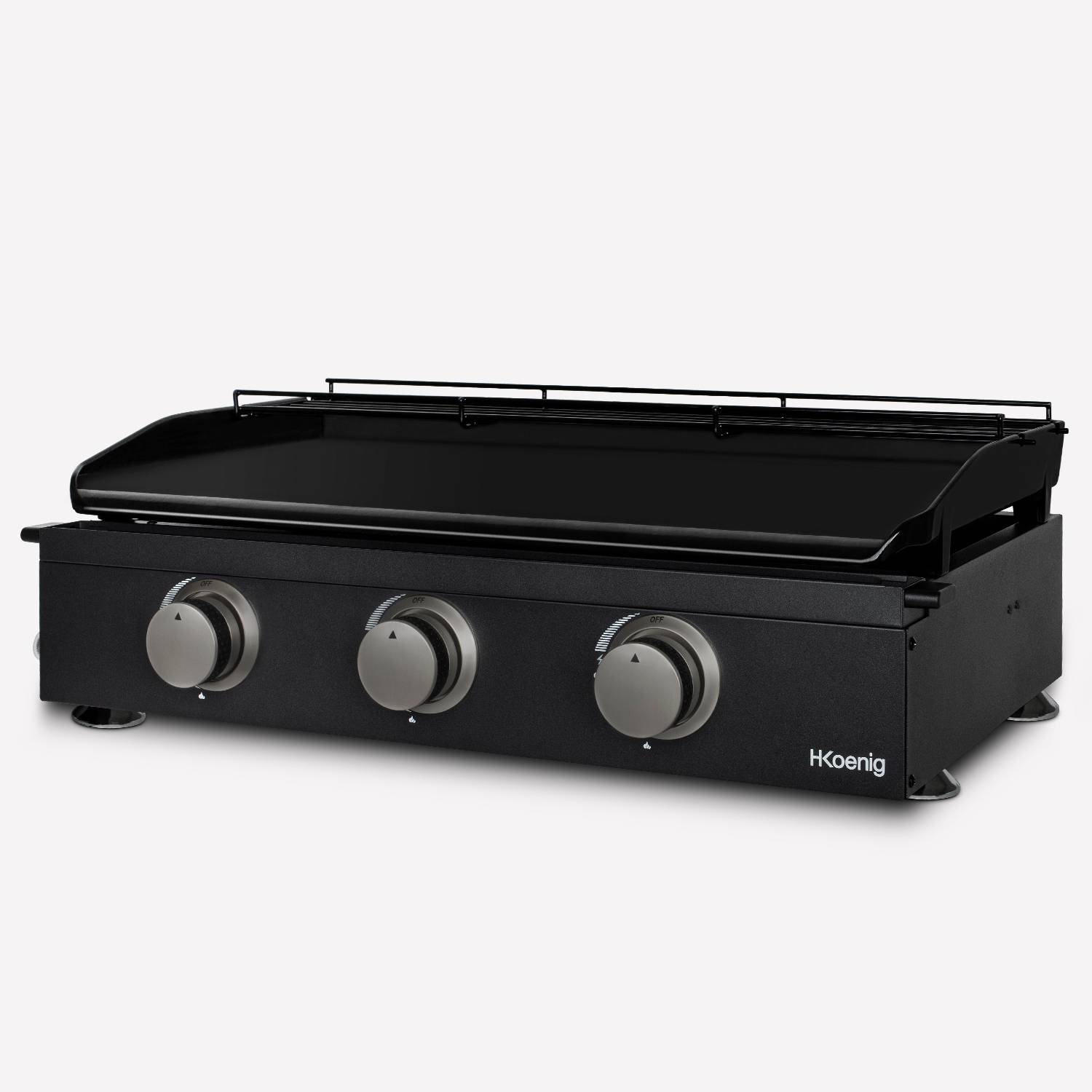 H.Koenig - Plancha 3 brûleurs U noire fonte émaillée - PLX1032 H.Koenig - Imagen 2