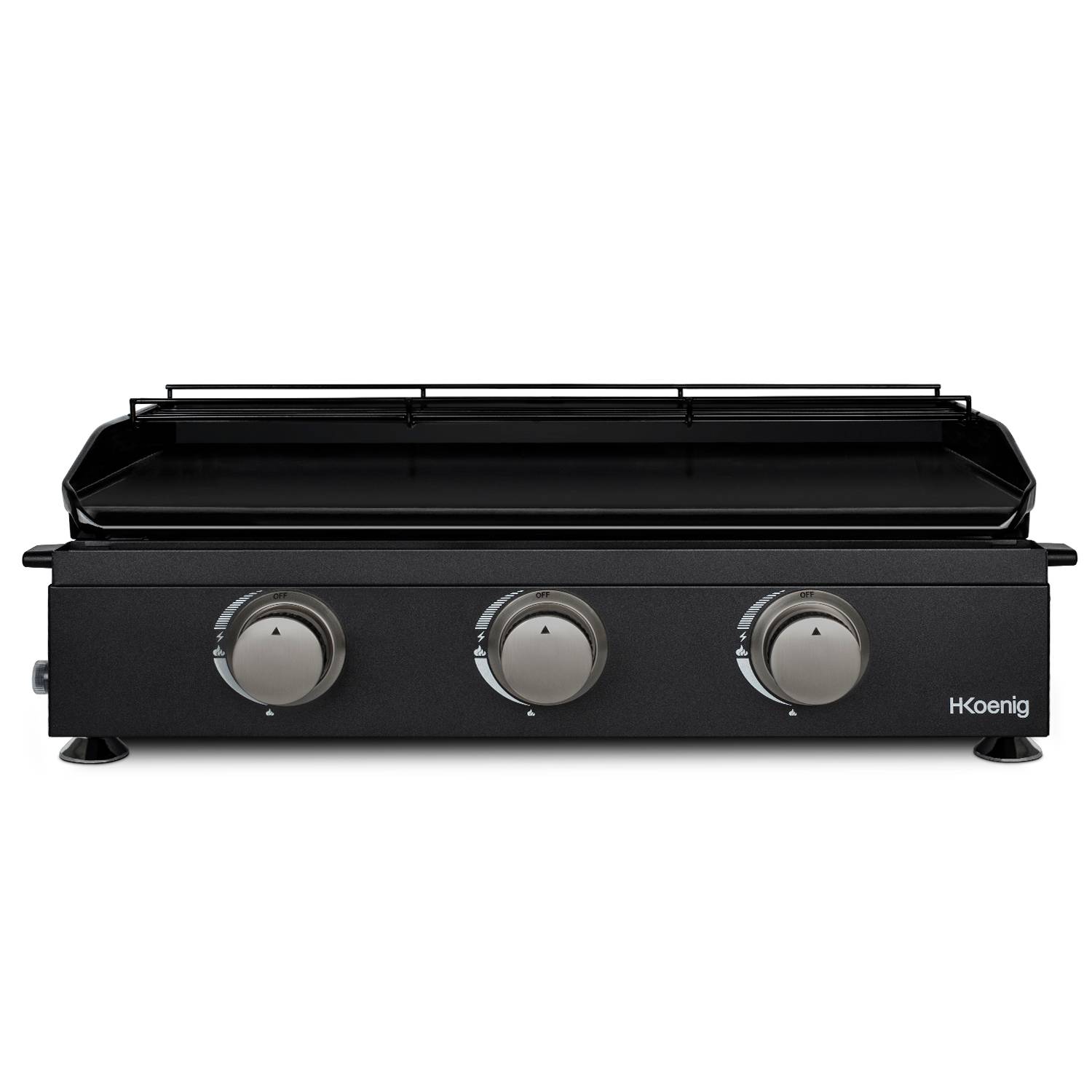 H.Koenig - Plancha 3 brûleurs U noire fonte émaillée - PLX1032 H.Koenig - Imagen 1