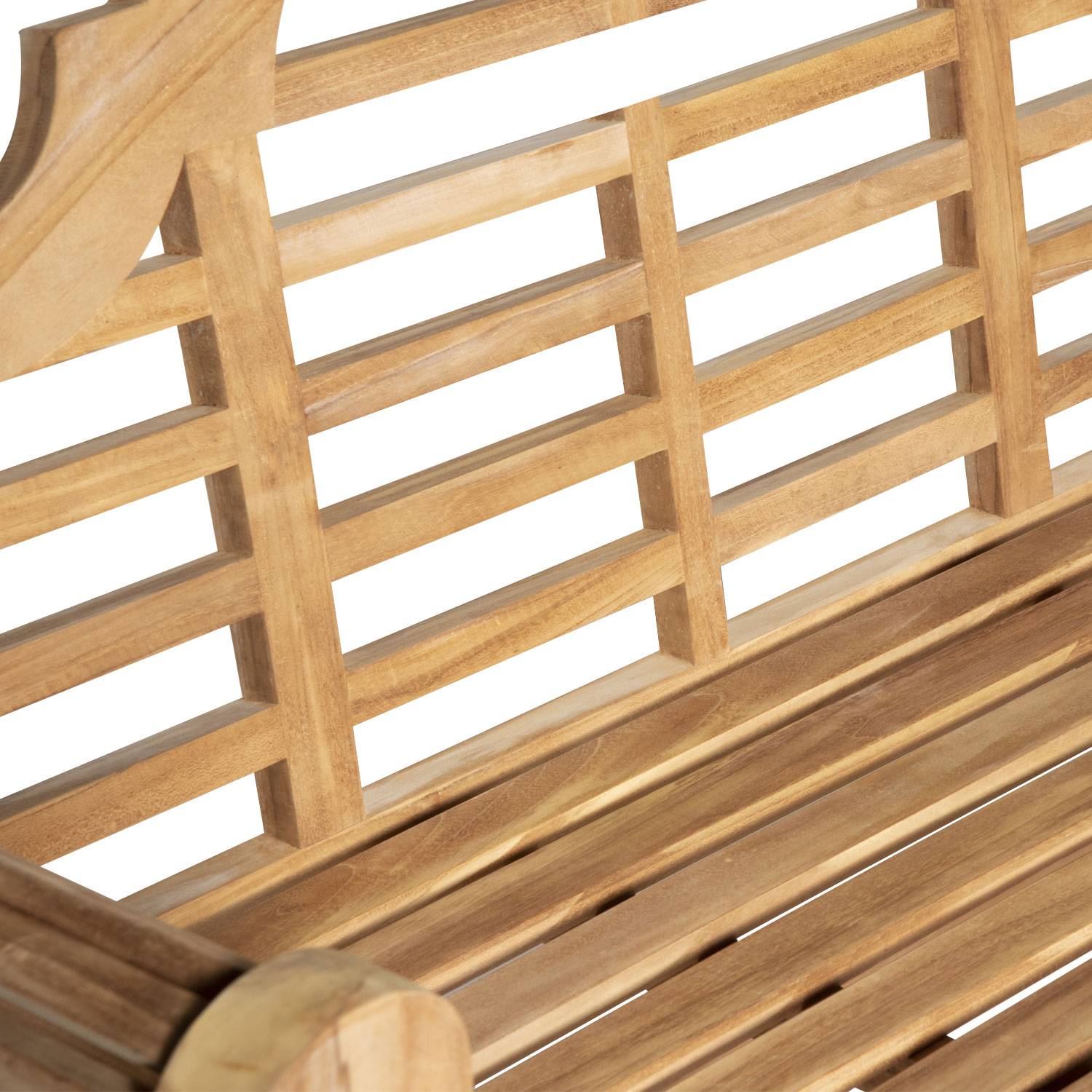 Happy Garden - Banc de jardin en teck 150cm JAVA - HAPPY GARDEN - Imagen 5