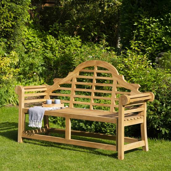Happy Garden - Banc de jardin en teck 150cm JAVA - HAPPY GARDEN - Imagen 4