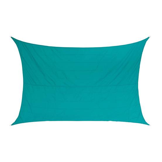 Hesperide - Voile d'ombrage rectangulaire "Curacao" émeraude 4x3m en polyester Hespéride - Image 1