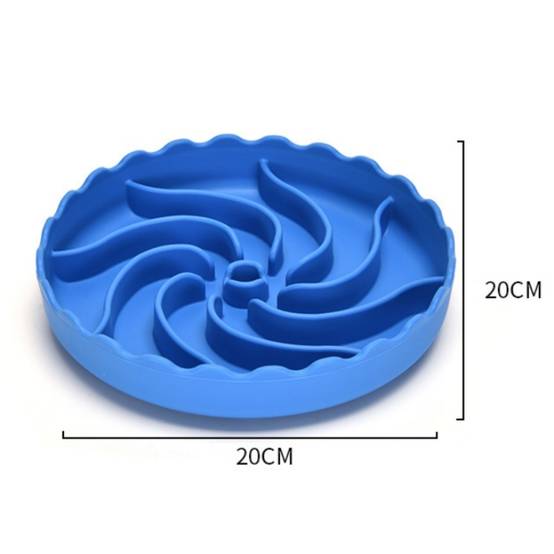IntiMeg - Bol anti-glouton en silicone pour chien Bleu IntiMeg - Image 4