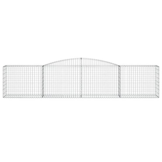 Vidaxl - Paniers à gabions arqués 3 pcs 400x50x80/100 cm Fer galvanisé vidaXL 3146984 - Image 5