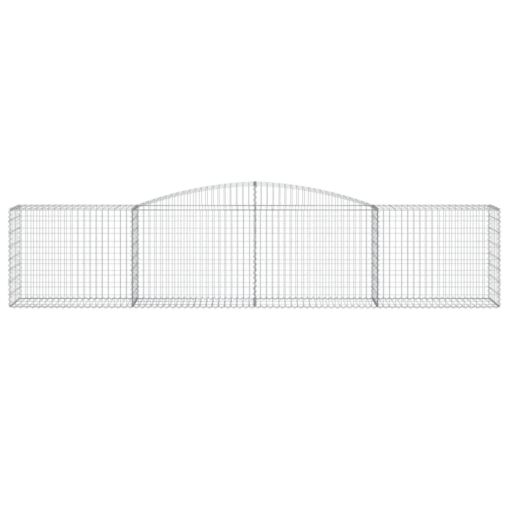 Vidaxl - Paniers à gabions arqués 3 pcs 400x50x80/100 cm Fer galvanisé vidaXL 3146984 - Image 5