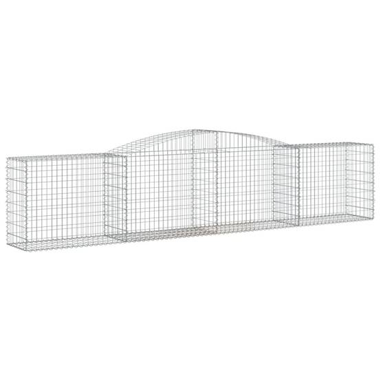 Vidaxl - Paniers à gabions arqués 3 pcs 400x50x80/100 cm Fer galvanisé vidaXL 3146984 - Image 4