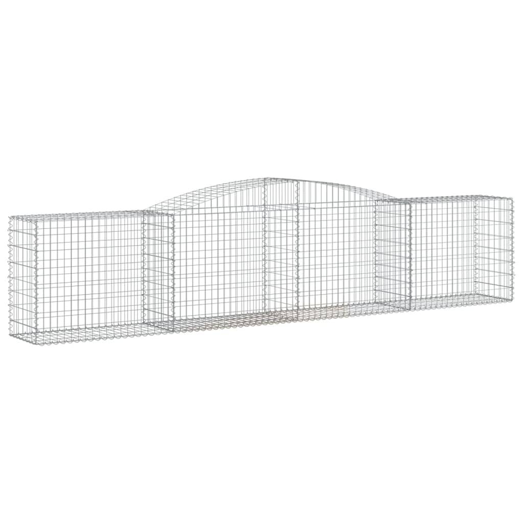 Vidaxl - Paniers à gabions arqués 3 pcs 400x50x80/100 cm Fer galvanisé vidaXL 3146984 - Image 4