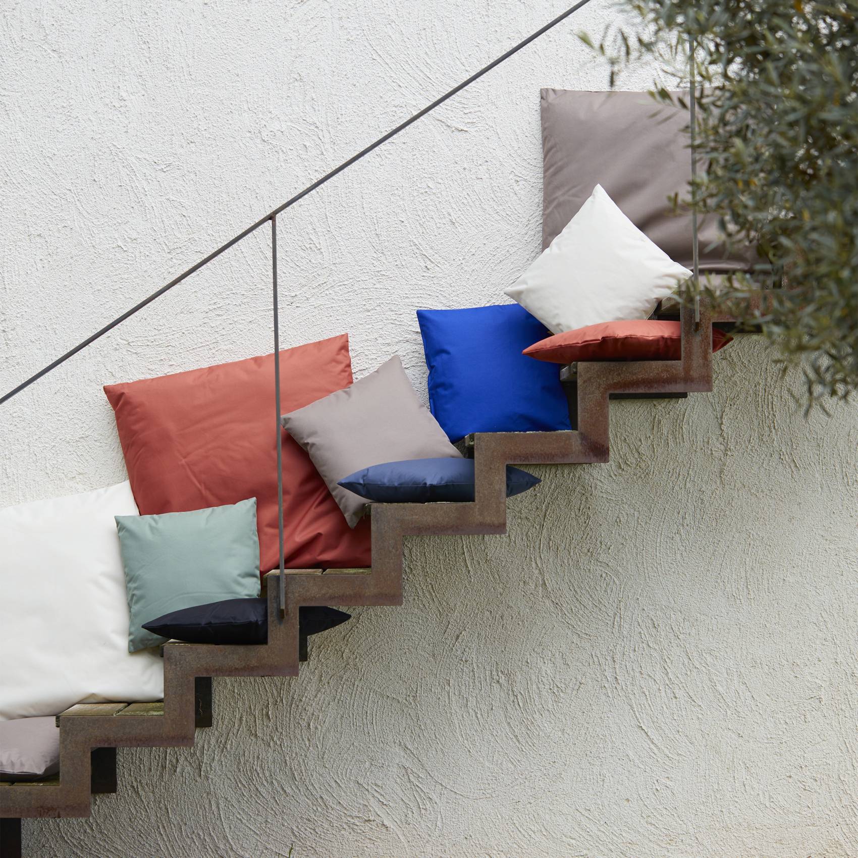 Home Maison - Coussin extérieur imperméable et déhoussable MINORQUE - HOME MAISON - Polyester - Gris Perle - Imagen 3