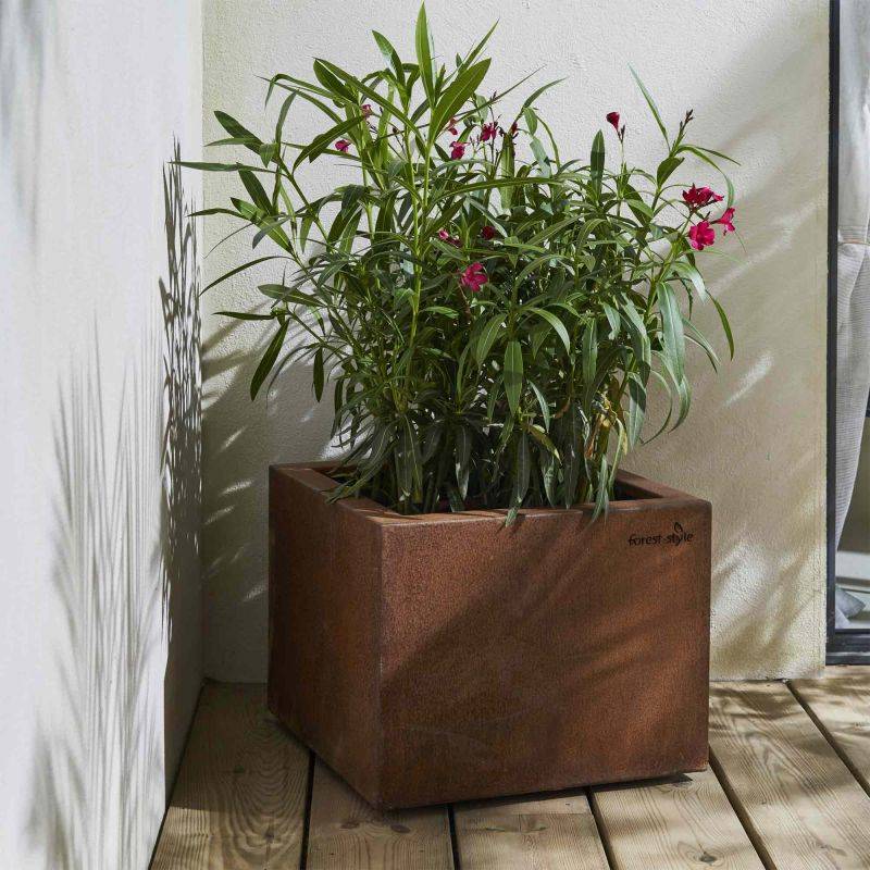 Cerland - Bac à fleurs carré en acier corten 24L - Imagen 3