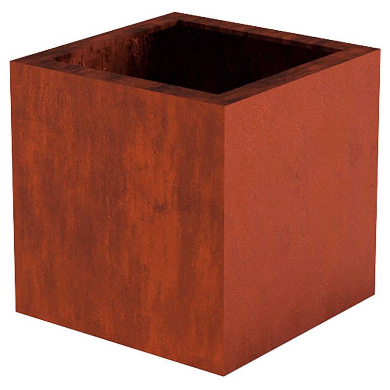 Cerland - Bac à fleurs carré en acier corten 24L - Imagen 1