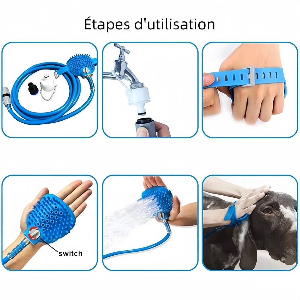 Pulvérisateur de douche pour chien 2en1 - MCBOSON - Image 3