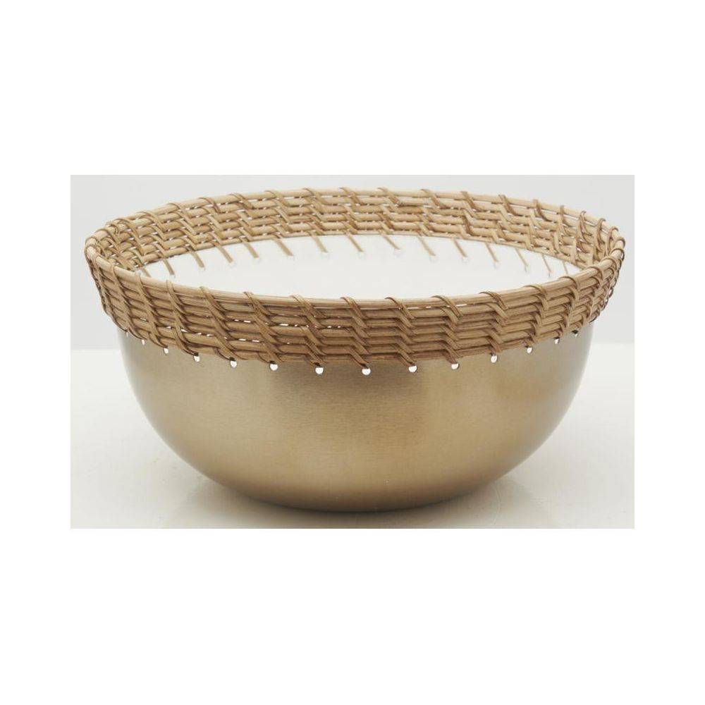 Aubry Gaspard - Corbeille en métal doré (lot de 2) Corbeilles - Imagen 4