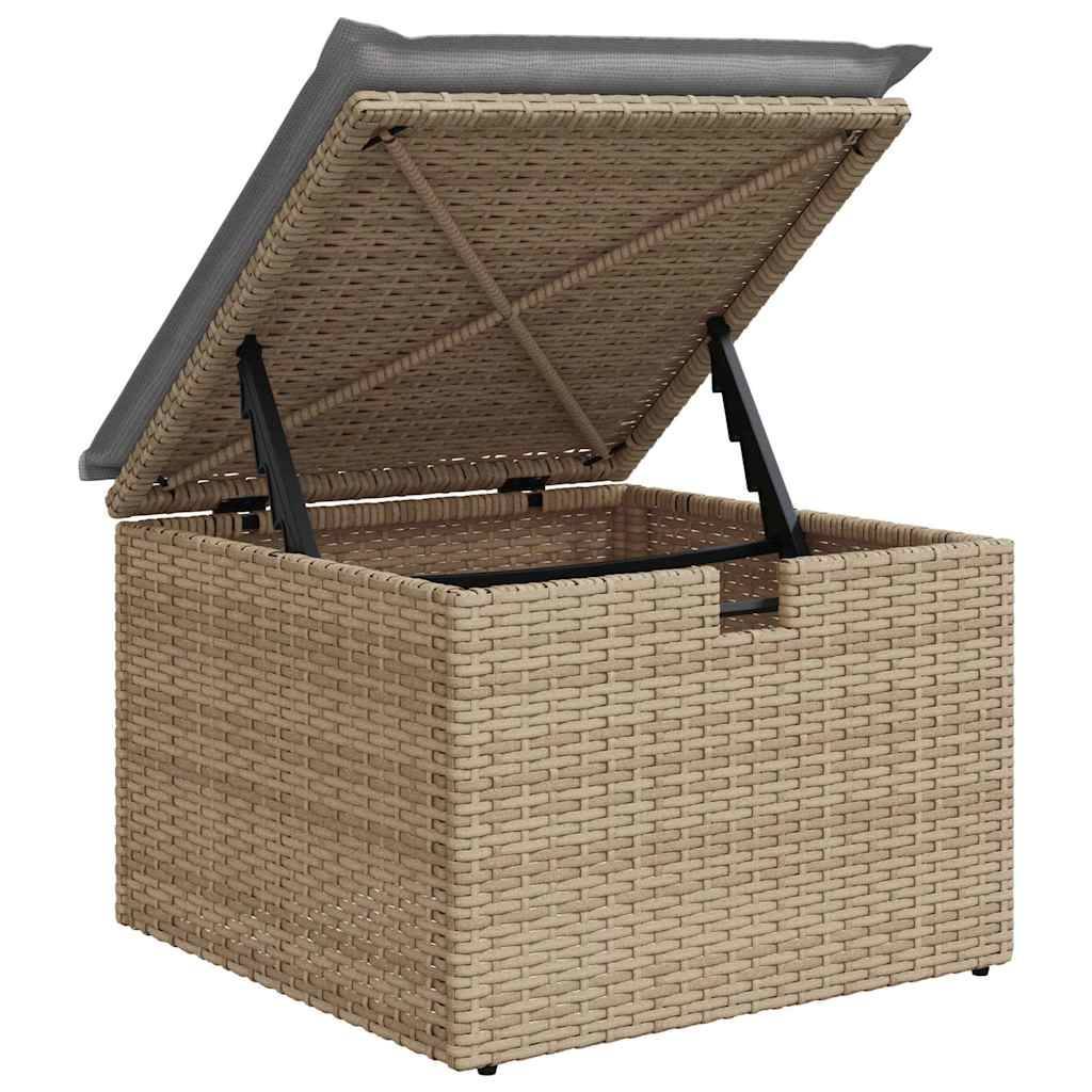 ComfortXL - Ensemble de canapés 6 places en poly rotin avec table de jardin Beige – ComfortXL Outdoor Living - Image 8