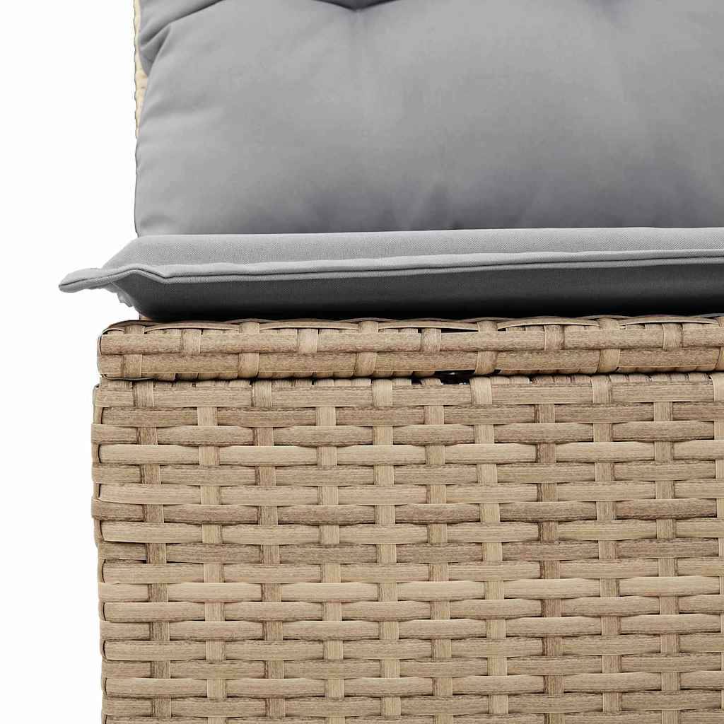 ComfortXL - Ensemble de canapés 6 places en poly rotin avec table de jardin Beige – ComfortXL Outdoor Living - Image 9