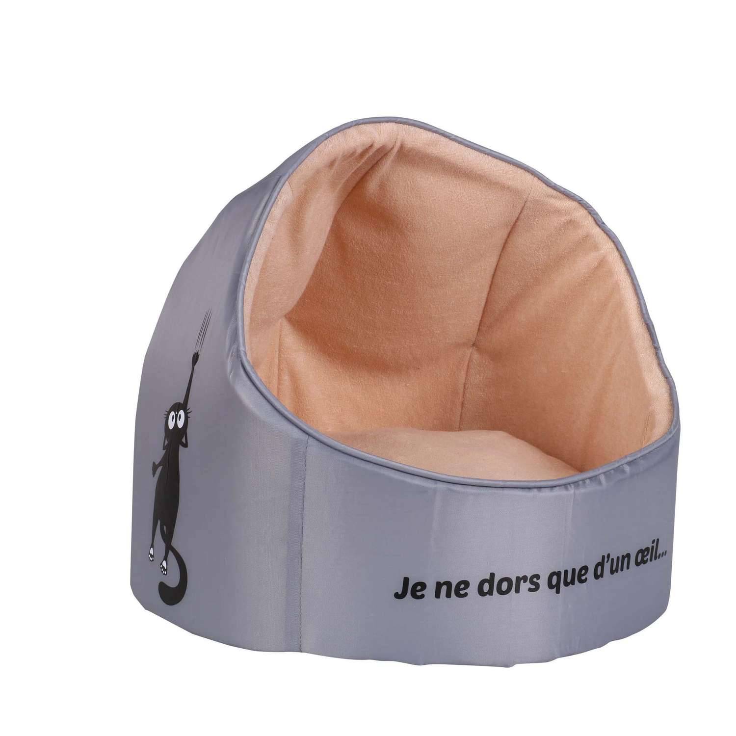 Sans Marque - Panier Flocon pour chat et chien - Gris - Toilinux