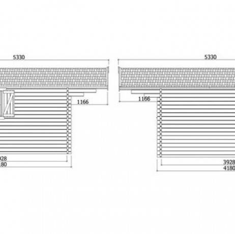 Abri de jardin Chambery en bois 17,79 m², Toiture Shingle rouge, Plancher Non - Imagen 4