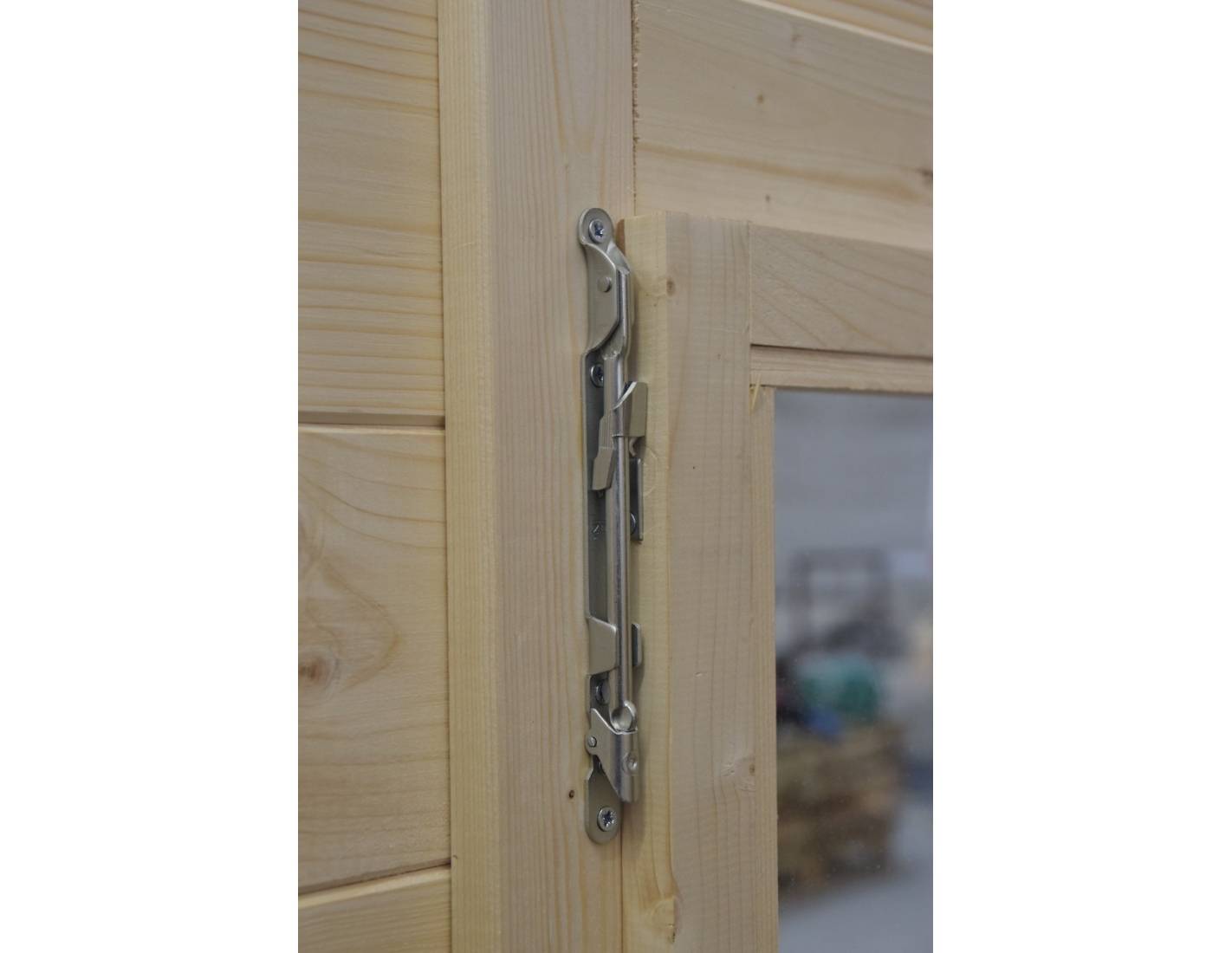 Altanka - Abri de jardin bois 30 m² 6×5 m madriers 40 mm avec double porte et toiture double pente – Altanka - Imagen 10
