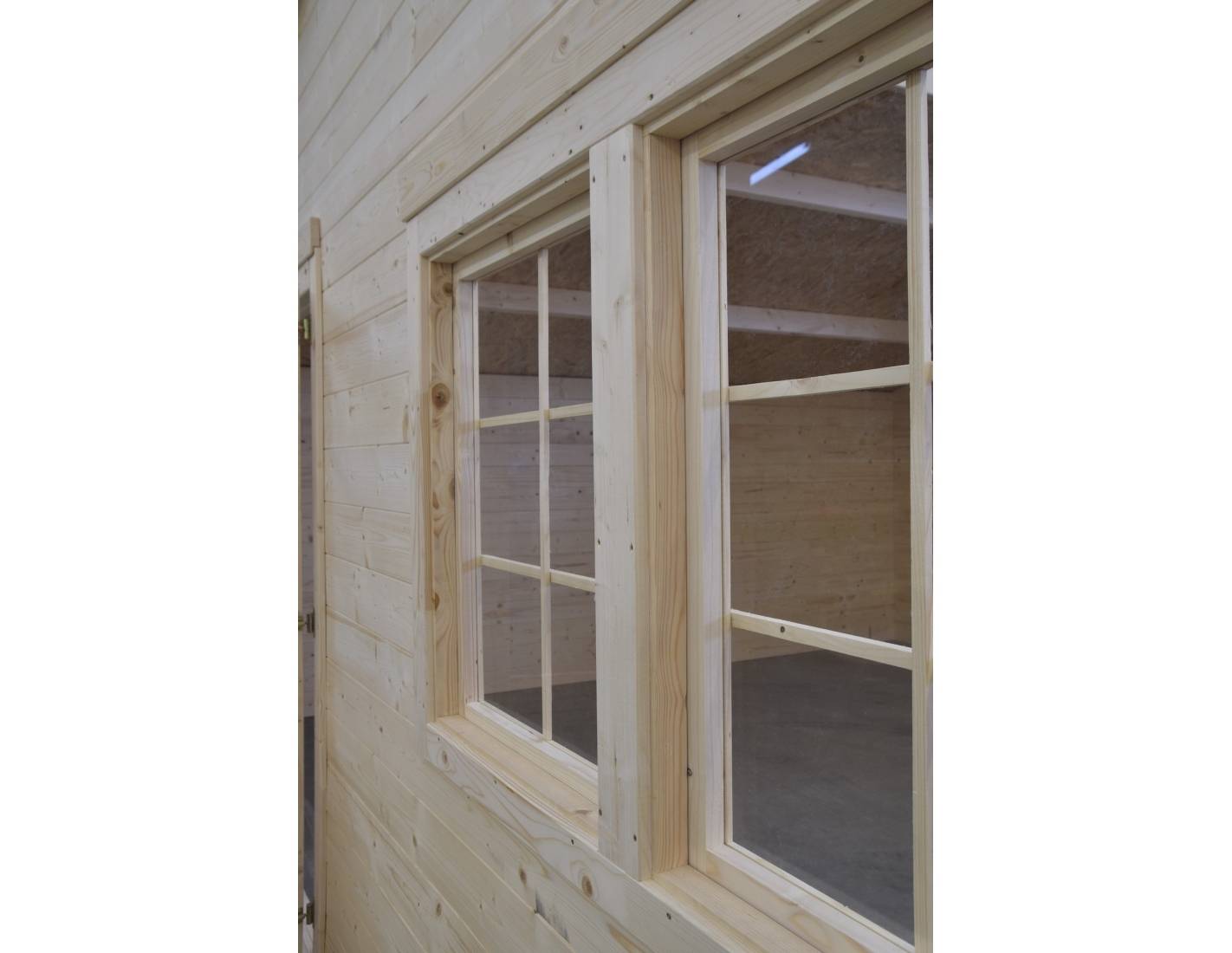 Altanka - Abri de jardin bois 30 m² 6×5 m madriers 40 mm avec double porte et toiture double pente – Altanka - Imagen 7