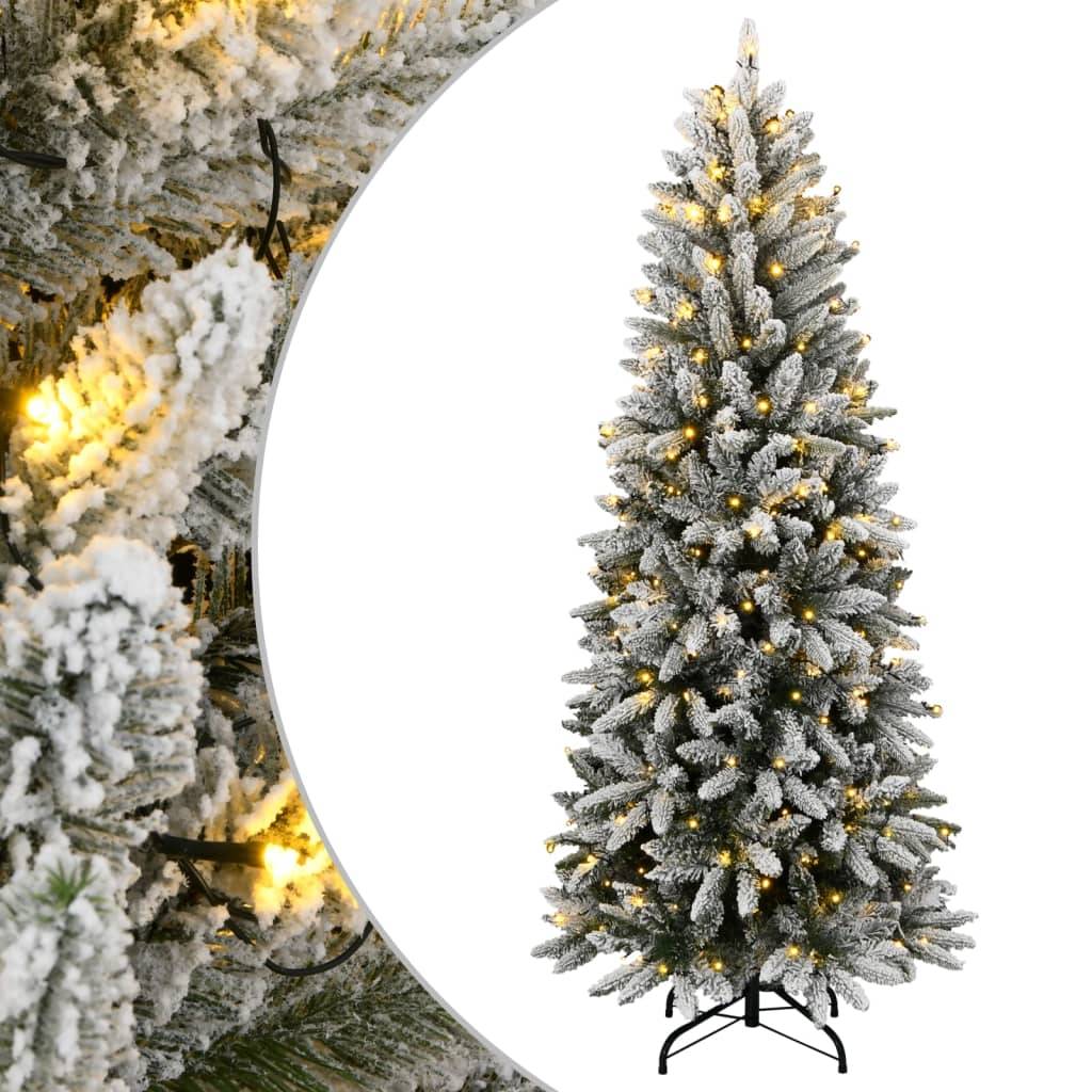 Sapin de Noël | Arbre de Noël artificiel 300 LED et neige floquée 240 cm Maison Chic - Image 2