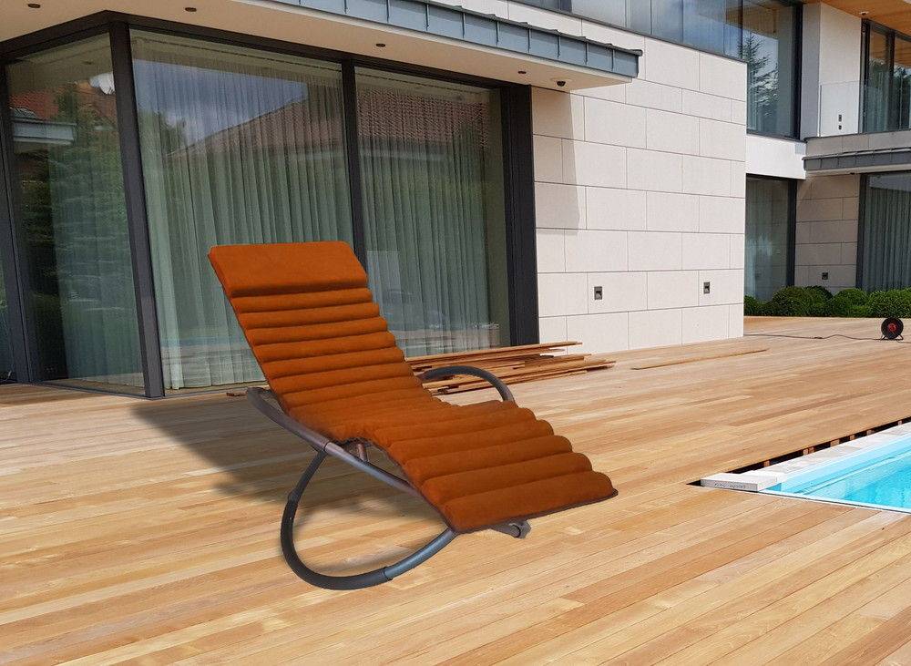 Châlet-Jardin - Bain de soleil Swing Luxe Monaco en aluminium - Terracotta Chalet & Jardin - Image 3