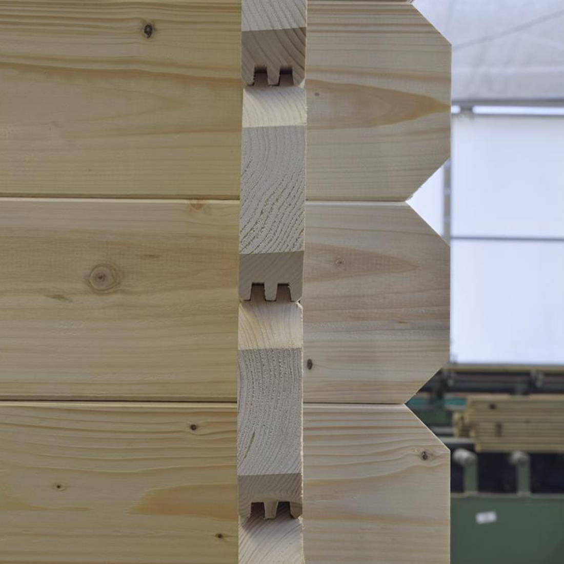 Altanka - Abri de jardin en bois - 25m2 - 5x5m - Ep. 40mm - Couleur: naturel - DOM612 - ALTANKA - Image 8