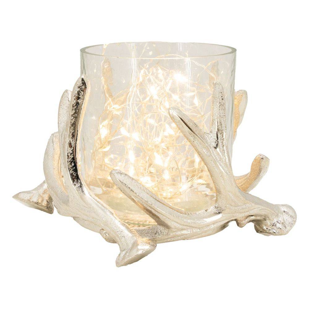 Aubry Gaspard - Photophore bois de cerf en aluminium Diamètre 14cm - Imagen 3