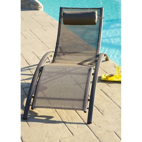 Dcb Garden - Lot de 2 Bains de Soleil "Cloé" 170cm Cappuccino - Image 4