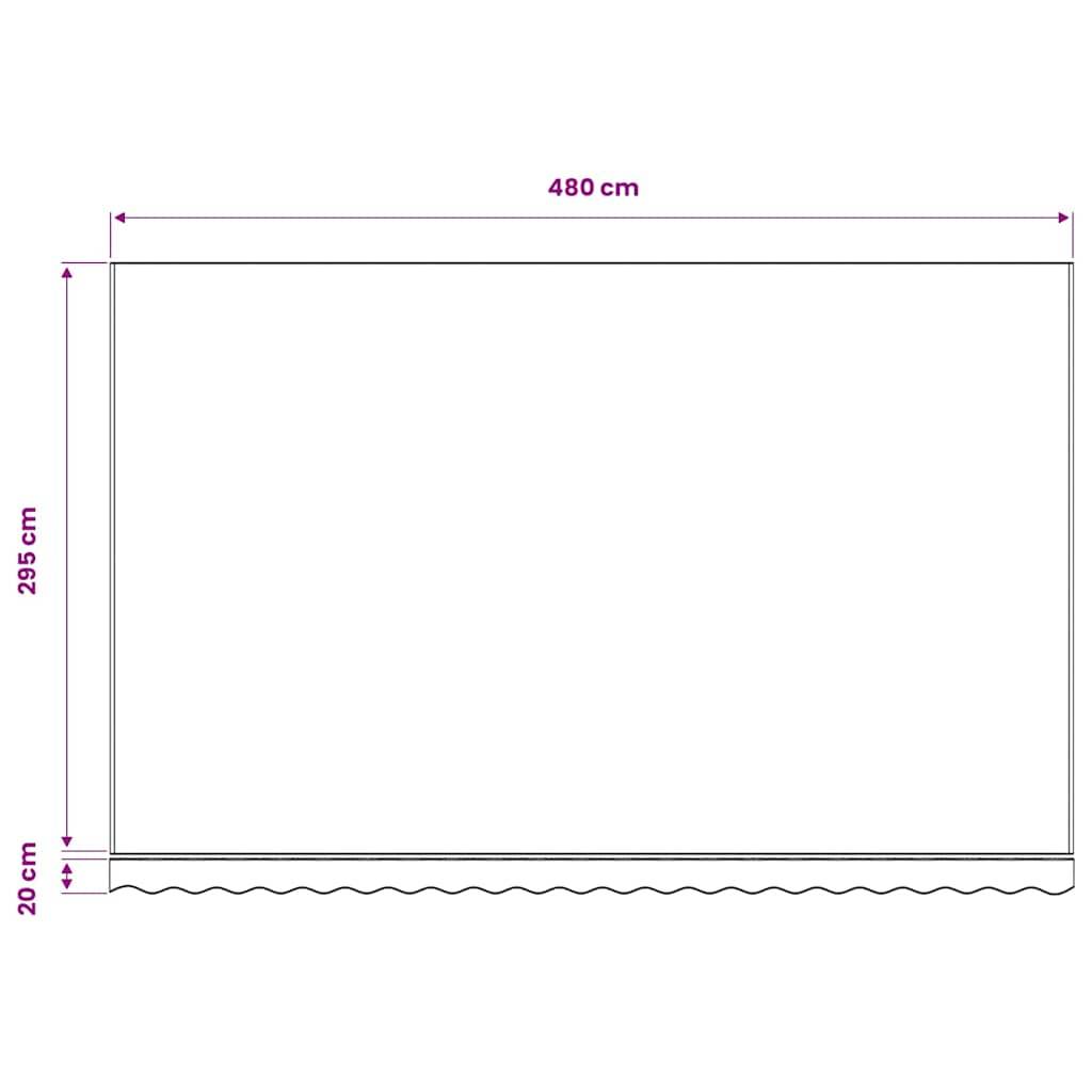 Prolenta Premium - Auvent polyester jaune 480 x 295 cm - Prolenta premium p354.6 - Image 7