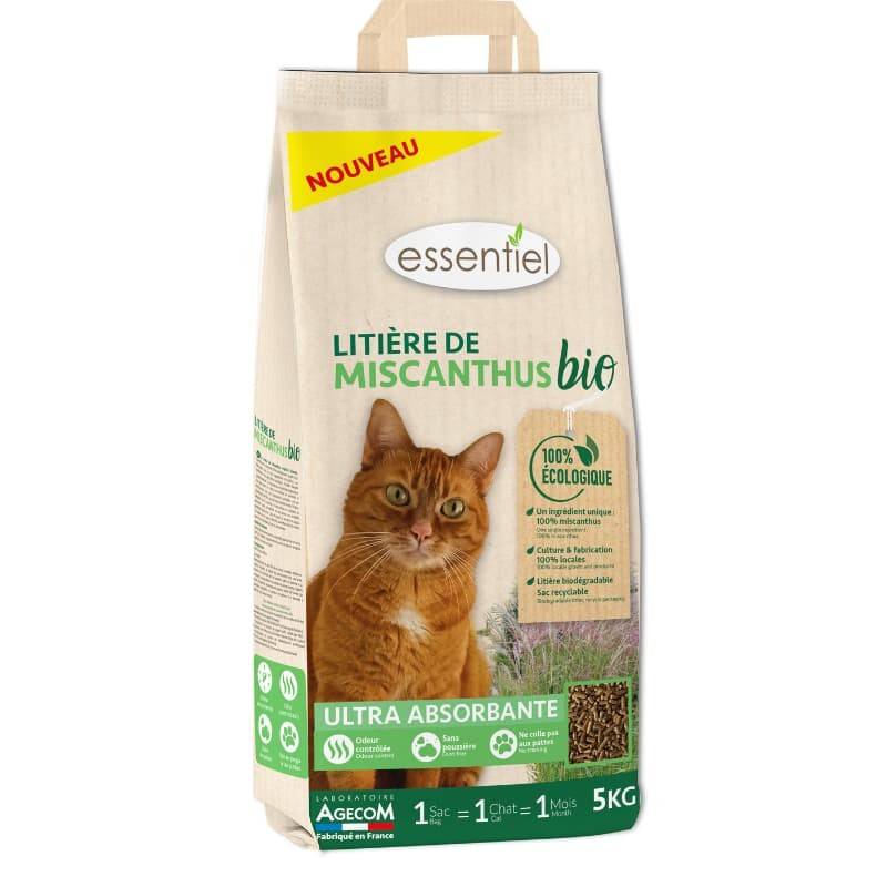 Autre - Litière Chat -  Essentiel Miscanthus Bio 5 kg