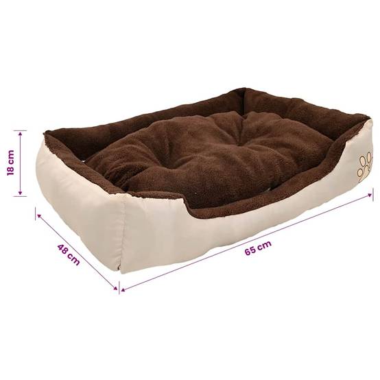 Vidaxl - Lit pour chiens avec coussin rembourré Taille M vidaXL 170200 - Imagen 2