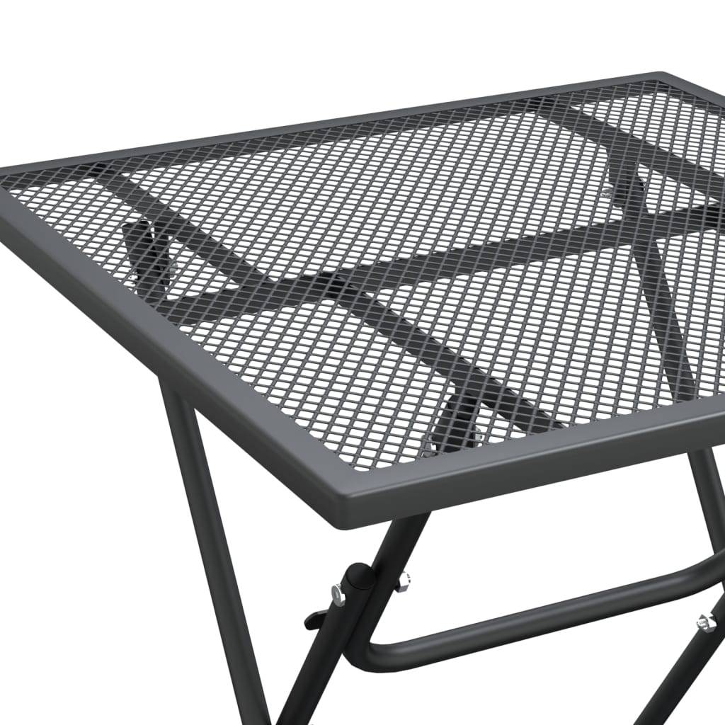PANGIVO - Table de jardin maille métallique anthracite 60 x 60 x 72 cm - PANGIVO - Image 7