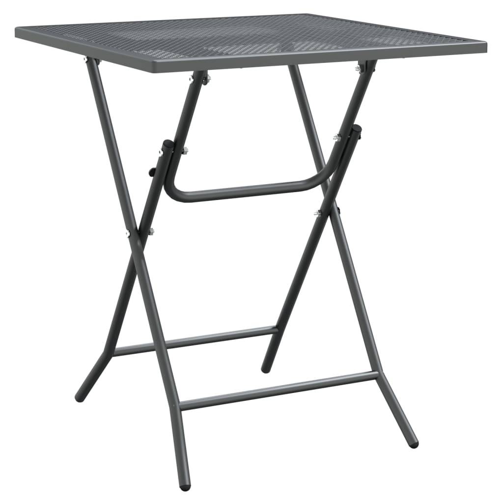 PANGIVO - Table de jardin maille métallique anthracite 60 x 60 x 72 cm - PANGIVO - Image 2