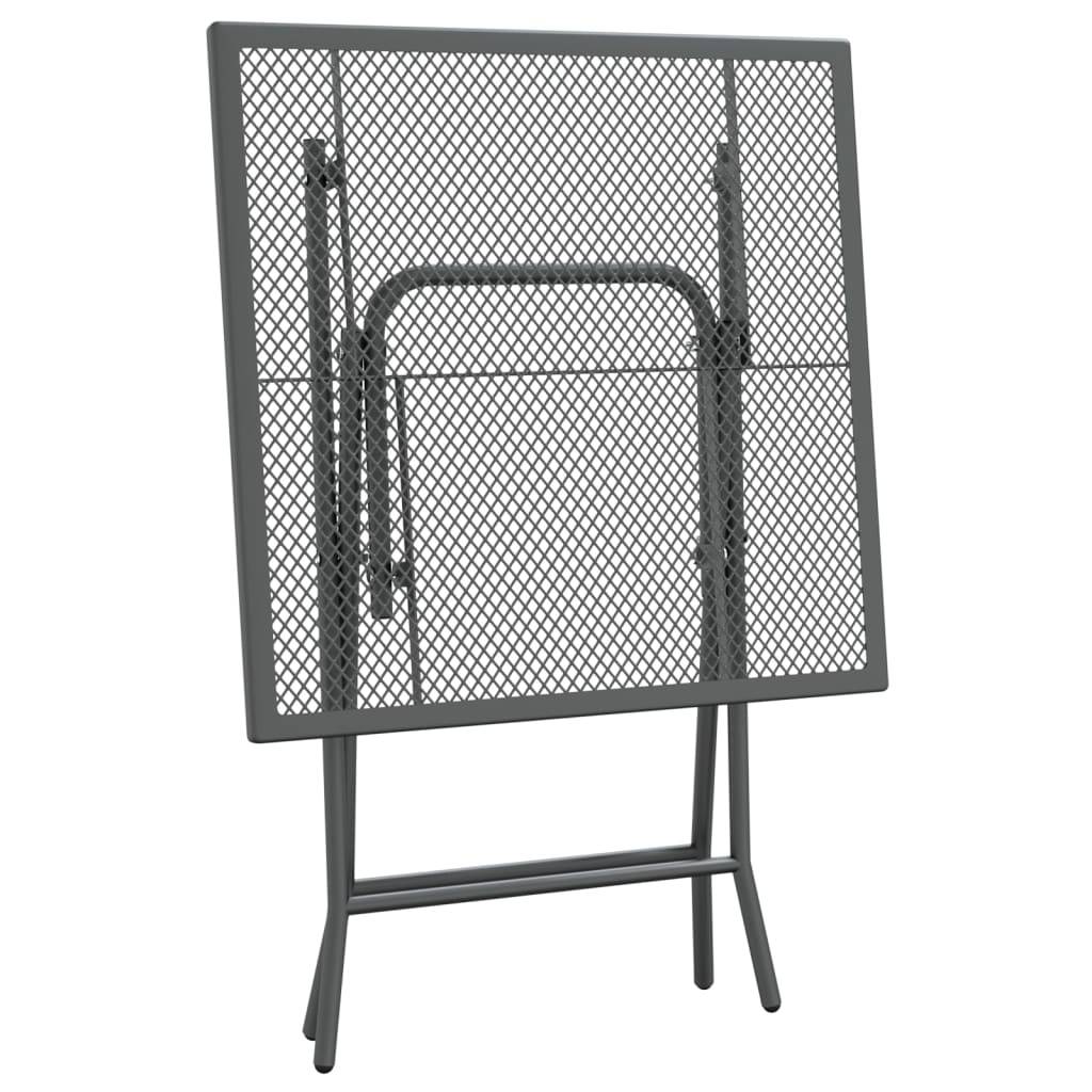 PANGIVO - Table de jardin maille métallique anthracite 60 x 60 x 72 cm - PANGIVO - Image 6