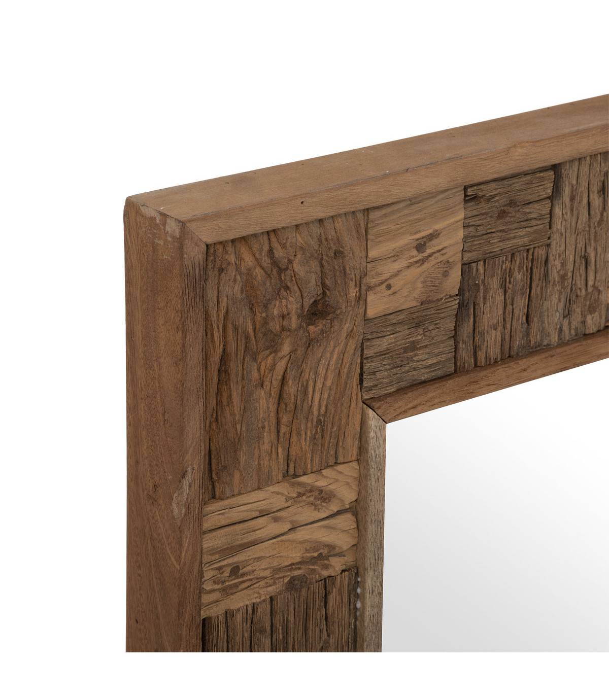 Grand Miroir mural en Bois d'Acacia 70 x 115 cm - Imagen 2
