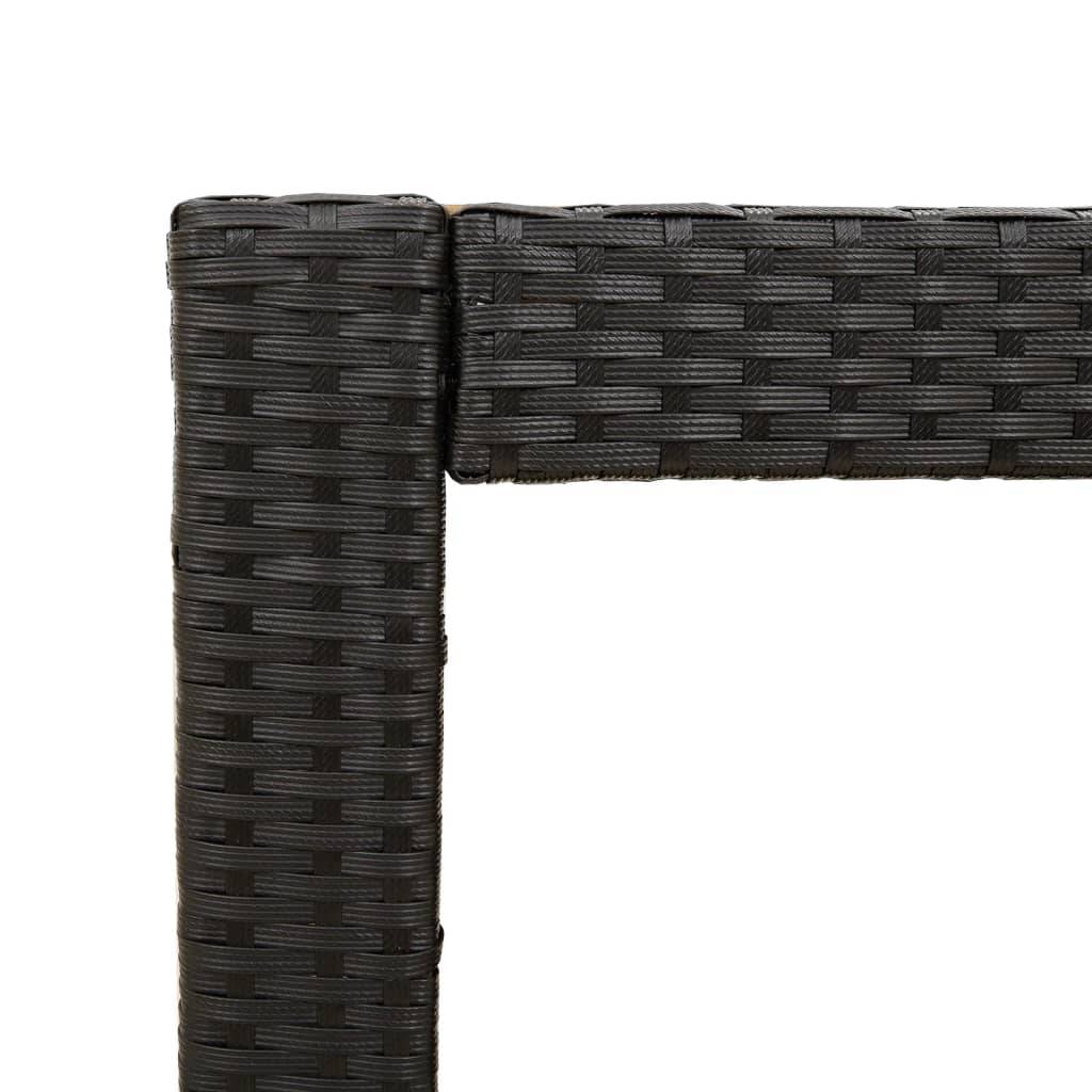 Maison Chic - Table d'extérieur - Table d'appoint de jardin - Table de jardin dessus en bois noir 100x40x75 cm - Image 9