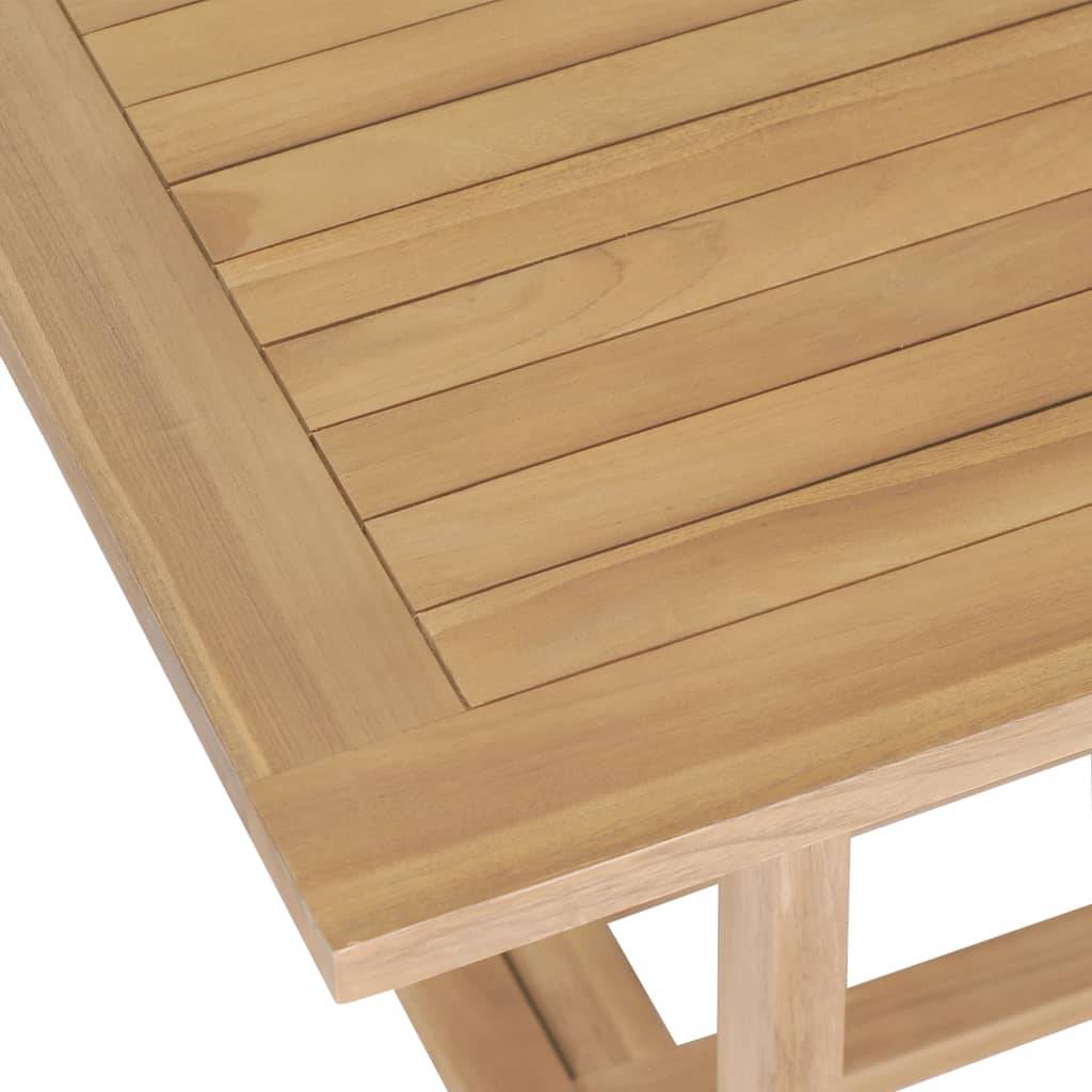 Table extensible de jardin Teck solide 180-280 x 100 x 75 cm - PANGIVO - Image 9
