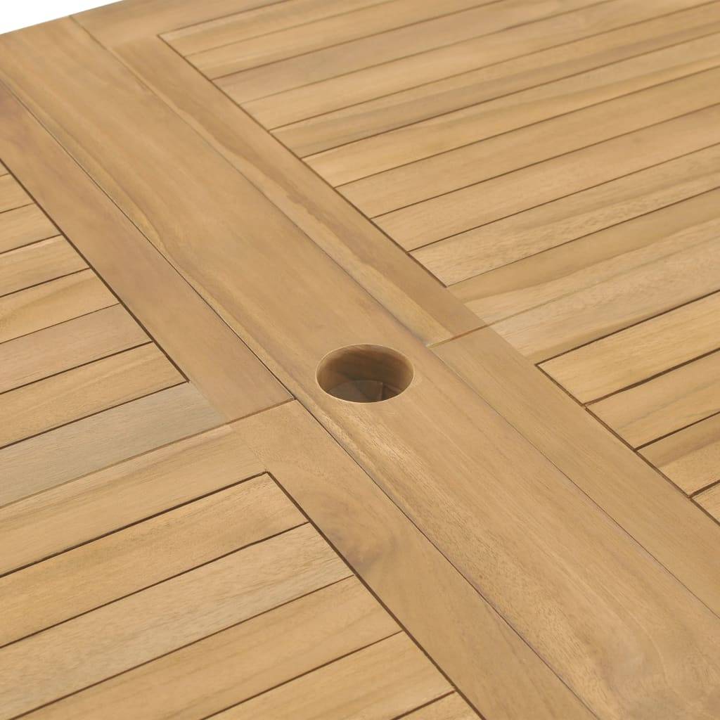 Table extensible de jardin Teck solide 180-280 x 100 x 75 cm - PANGIVO - Image 8
