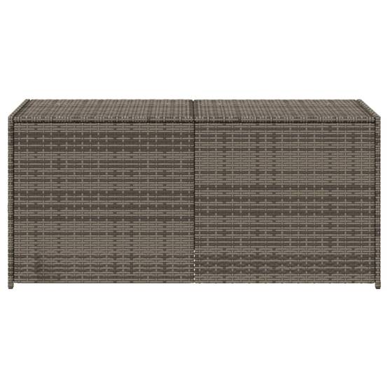 Coffre de rangement - Boîte de rangement extérieure - Coffre de jardin gris 283L résine tressée - Image 4