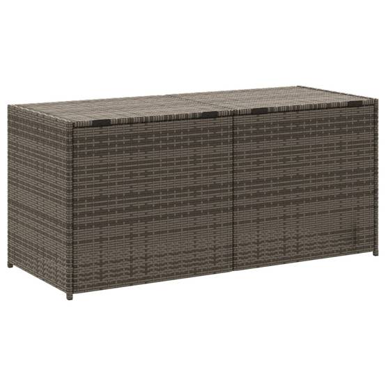 Coffre de rangement - Boîte de rangement extérieure - Coffre de jardin gris 283L résine tressée - Image 6